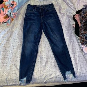 Size 4 cropped curvy high waist jeggings